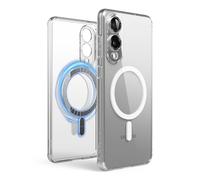 elago Magnetic Hybrid Case Compatible with Samsung Galaxy S25 Edge, Strong Magnetism for Wireless Charging, Protective and Precise Cover with PC/TPU Technology, Slim Fit, Shockproof (Transparent)