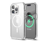 elago Magnetic Hybrid Clear Case Compatible with iPhone 14 Pro Case (6.1"), Compatible with MagSafe, PC + TPU Hybrid Technology, US Military Grade Drop Protection, Reduced Yellowing (White)