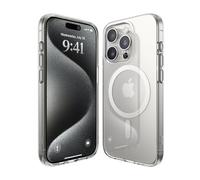 elago Magnetic Hybrid Clear Case Compatible with iPhone 15 Pro Case, Compatible with MagSafe, PC + TPU Hybrid Technology, US Military Grade Drop Protection, Reduced Yellowing (White)