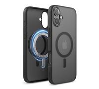 elago Magnetic Hybrid Clear Case Compatible with iPhone 16 Plus Case Cover 6.7" - Compatible with MagSafe, PC + TPU Hybrid Technology, Shockproof bumper, Raised Camera Protection (Matt Black)