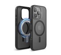 elago Magnetic Hybrid Clear Case Compatible with iPhone 16 Pro Case Cover 6.3" - Compatible with MagSafe, PC + TPU Hybrid Technology, Shockproof bumper, Raised Camera Protection (Matt Black)