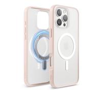 elago Magnetic Hybrid Clear Case Compatible with iPhone 16 Pro Max Case Cover 6.9" - Compatible with MagSafe, PC + TPU Hybrid Technology, Shockproof bumper, Raised Camera Protection (Matt Pink)
