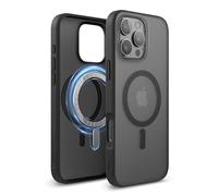 elago Magnetic Hybrid Clear Case Compatible with iPhone 16 Pro Max Case Cover 6.9" - Compatible with MagSafe, PC + TPU Hybrid Technology, Shockproof bumper, Raised Camera Protection (Matt Black)