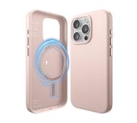 elago Magnetic Leather Case Compatible with iPhone 15 Pro Case, Compatible with MagSafe, Premium Vegan PU Leather, Built-in Strong Magnets, Full Body Protection [5 Layer Structure] (Lovely Pink)