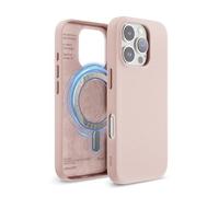 elago Magnetic Leather Case Compatible with iPhone 16 Pro Case, Compatible with All MagSafe Accessories, 6.3 inch - Built-in Magnets, Vegan Leather, Shockproof, Water-Resistant (Lovely Pink)