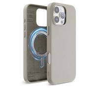 elago Magnetic Leather Case Compatible with iPhone 16 Pro Max Case, Compatible with All MagSafe Accessories, 6.9 inch - Built-in Magnets, Vegan Leather, Shockproof, Water-Resistant (Light Grey)