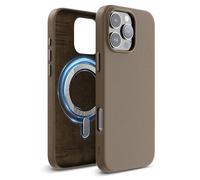 elago Magnetic Leather Case Compatible with iPhone 16 Pro Max Case, Compatible with All MagSafe Accessories, 6.9 inch - Built-in Magnets, Vegan Leather, Shockproof, Water-Resistant (Taupe)