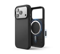 elago Magnetic Leather Case Compatible with iPhone 17 Pro Case, All MagSafe Accessories, 6.3 inch - Built-in Magnets, Durable Vegan Leather, Shockproof, Water-Resistant (Black)