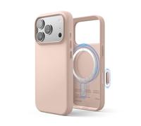 elago Magnetic Leather Case Compatible with iPhone 17 Pro Case, All MagSafe Accessories, 6.3 inch - Built-in Magnets, Durable Vegan Leather, Shockproof, Water-Resistant (Lovely Pink)