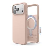 elago Magnetic Leather Case Compatible with iPhone 17 Pro Max Case, All MagSafe Accessories, 6.9 inch - Built-in Magnets, Durable Vegan Leather, Shockproof, Water-Resistant (Lovely Pink)
