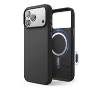 elago Magnetic Leather Case Compatible with iPhone 17 Pro Max Case, All MagSafe Accessories, 6.9 inch - Built-in Magnets, Durable Vegan Leather, Shockproof, Water-Resistant (Black)