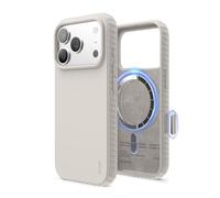 elago Magnetic Ridge Compatible with iPhone 17 Pro Case 6.3", Premium Magnetic Silicone Case - Compatible with MagSafe, Liquid Silicone Material, Protective Cover, Shockproof, Slim Phone (Stone)