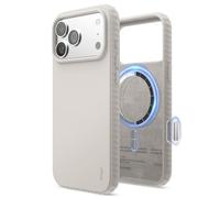 elago Magnetic Ridge Compatible with iPhone 17 Pro Max Case 6.9", Premium Magnetic Silicone Case - Compatible with MagSafe, Liquid Silicone Material, Protective Cover, Shockproof, Slim Phone (Stone)