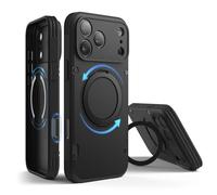 elago Magnetic Ring Stand Armor Compatible with iPhone 17 Pro Max Case 6.9", 360 Rotatable Ring Stand - Compatible with MagSafe, Drop Protection, Tough Rugged Design, Shockproof Bumper Cover (Black)