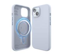 elago Magnetic Silicone Case Compatible with iPhone 15 Case, Compatible with MagSafe All Accessories, Built-in Magnets, Premium Silicone, Full Body Protective Cover [5 Layer Structure] (Purple)