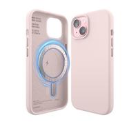 elago Magnetic Silicone Case Compatible with iPhone 15 Case, Compatible with MagSafe All Accessories, Built-in Magnets, Premium Silicone, Full Body Protective Cover [5 Layer Structure] (Lovely Pink)