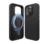elago Magnetic Silicone Case Compatible with iPhone 15 Pro Case, Compatible with MagSafe All Accessories, Built-in Magnets, Premium Silicone, Full Body Protective Cover [5 Layer Structure] (Black)