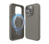 elago Magnetic Silicone Case Compatible with iPhone 15 Pro Case, Compatible with MagSafe All Accessories,Built-in Magnets,Premium Silicone, Full Body Protective Cover [5 Layer Structure] (Medium Grey)