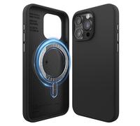 elago Magnetic Silicone Case Compatible with iPhone 15 Pro Max Case, Compatible with MagSafe All Accessories, Built-in Magnets, Premium Silicone, Full Body Protective Cover [5 Layer Structure] (Black)