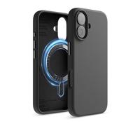 elago Magnetic Silicone Case Compatible with iPhone 16 Case 6.1 Inch Compatible with All MagSafe Accessories - Built-in Magnets, Soft Grip Silicone, Shockproof (Black)