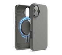 elago Magnetic Silicone Case Compatible with iPhone 16 Case 6.1 Inch Compatible with All MagSafe Accessories - Built-in Magnets, Soft Grip Silicone, Shockproof (Medium Gray)