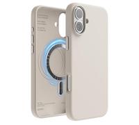 elago Magnetic Silicone Case Compatible with iPhone 16 Plus Case 6.7 Inch Compatible with All MagSafe Accessories - Built-in Magnets, Soft Grip Silicone, Shockproof (Stone)