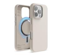 elago Magnetic Silicone Case Compatible with iPhone 16 Pro Case 6.3 Inch Compatible with All MagSafe Accessories - Built-in Magnets, Soft Grip Silicone, Shockproof (Stone)
