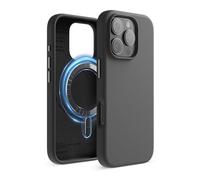 elago Magnetic Silicone Case Compatible with iPhone 16 Pro Case 6.3 Inch Compatible with All MagSafe Accessories - Built-in Magnets, Soft Grip Silicone, Shockproof (Black)