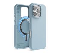 elago Magnetic Silicone Case Compatible with iPhone 16 Pro Case 6.3 Inch Compatible with All MagSafe Accessories - Built-in Magnets, Soft Grip Silicone, Shockproof (Sky Blue)