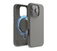 elago Magnetic Silicone Case Compatible with iPhone 16 Pro Case 6.3 Inch Compatible with All MagSafe Accessories - Built-in Magnets, Soft Grip Silicone, Shockproof (Medium Gray)