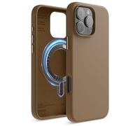 elago Magnetic Silicone Case Compatible with iPhone 16 Pro Max Case 6.9 Inch Compatible with All MagSafe Accessories - Built-in Magnets, Soft Grip Silicone, Shockproof (Brown)