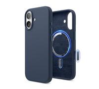 elago Magnetic Silicone Case Compatible with iPhone 17 Case 6.3” - Compatible with MagSafe, Premium Liquid Silicone Material, Protective Cover, Shockproof, Slim Phone (Jean Indigo)