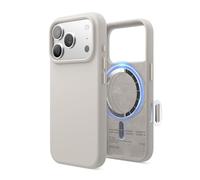 elago Magnetic Silicone Case Compatible with iPhone 17 Pro 6.3" - Compatible with MagSafe, Premium Liquid Silicone Material, Protective Cover, Shockproof, Slim Phone Case (Stone)