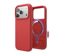 elago Magnetic Silicone Case Compatible with iPhone 17 Pro Case 6.3” - Compatible with MagSafe, Premium Liquid Silicone Material, Protective Cover, Shockproof, Slim Phone (Red)