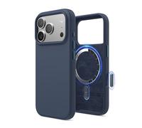 elago Magnetic Silicone Case Compatible with iPhone 17 Pro Case 6.3” - Compatible with MagSafe, Premium Liquid Silicone Material, Protective Cover, Shockproof, Slim Phone (Jean Indigo)