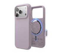 elago Magnetic Silicone Case Compatible with iPhone 17 Pro Case 6.3” - Compatible with MagSafe, Premium Liquid Silicone Material, Protective Cover, Shockproof, Slim Phone (Soft Purple)