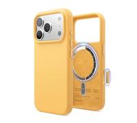 elago Magnetic Silicone Case Compatible with iPhone 17 Pro Case 6.3” - Compatible with MagSafe, Premium Liquid Silicone Material, Protective Cover, Shockproof, Slim Phone (Sunshine)