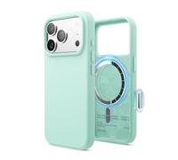 elago Magnetic Silicone Case Compatible with iPhone 17 Pro Case 6.3” - Compatible with MagSafe, Premium Liquid Silicone Material, Protective Cover, Shockproof, Slim Phone (Aqua Sky)