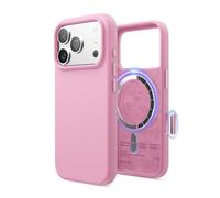 elago Magnetic Silicone Case Compatible with iPhone 17 Pro Case 6.3” - Compatible with MagSafe, Premium Liquid Silicone Material, Protective Cover, Shockproof, Slim Phone (Hot Pink)