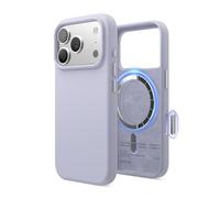 elago Magnetic Silicone Case Compatible with iPhone 17 Pro Case 6.3” - Compatible with MagSafe, Premium Liquid Silicone Material, Protective Cover, Shockproof, Slim Phone (Purple)