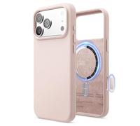 elago Magnetic Silicone Case Compatible with iPhone 17 Pro Max Case 6.9” - Compatible with MagSafe, Premium Liquid Silicone Material, Protective Cover, Shockproof, Slim Phone (Lovely Pink)