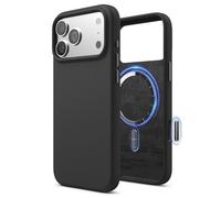 elago Magnetic Silicone Case Compatible with iPhone 17 Pro Max Case 6.9” - Compatible with MagSafe, Premium Liquid Silicone Material, Protective Cover, Shockproof, Slim Phone (Black)