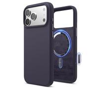 elago Magnetic Silicone Case Compatible with iPhone 17 Pro Max Case 6.9” - Compatible with MagSafe, Premium Liquid Silicone Material, Protective Cover, Shockproof, Slim Phone (Deep Purple)