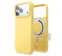 elago Magnetic Silicone Case Compatible with iPhone 17 Pro Max Case 6.9” - Compatible with MagSafe, Premium Liquid Silicone Material, Protective Cover, Shockproof, Slim Phone (Yellow)