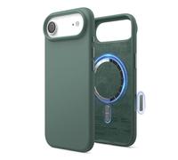 elago Magnetic Silicone Case Compatible with iPhone Air Case 6.5” - Compatible with MagSafe, Premium Liquid Silicone Material, Protective Cover, Shockproof, Slim Phone (Midnight Green)