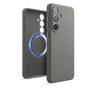 elago Magnetic Silicone Case Compatible with Samsung Galaxy S26 Plus Case, Compatible with MagSafe Accessories, Protective Cover, Shockproof, Slim, Anti-Scratch Soft Microfiber Lining (Medium Grey)