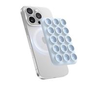 elago Magnetic Suction Cup Phone Mount Compatible with MagSafe Case, Removable Silicone Sticky Grip Holder for iPhone, Hands-Free Selfies/Video for TikTok&Instagram Influencer/Creator (Light Blue)