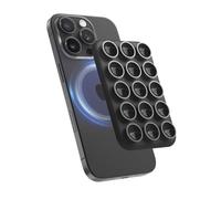elago Magnetic Suction Cup Phone Mount Compatible with MagSafe Case, Removable Silicone Sticky Grip Holder for iPhone, Hands-Free Selfies/Video for TikTok&Instagram Influencer/Creator (Black)
