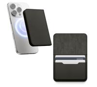 elago Magnetic Vegan Leather Wallet Card Holder 3-Cards Compatible with MagSafe for iPhone 16/15/14/13/12 Series - Secure Phone Wallet, Scratch and Damage Protection (Black)