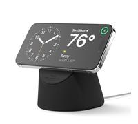 elago MS1 Charging Stand Compatible with MagSafe Charger - Premium Silicone Stand Compatible with iPhone 17, 16, 15, 14, 13, 12 Series [Charger Not Included] (Black)